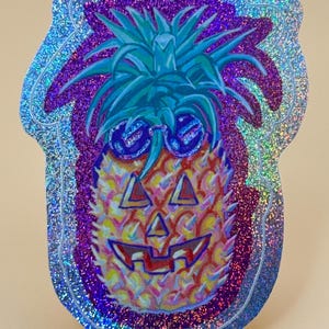 Jack-o'-lantern Pineapple Sticker - MISPRINT