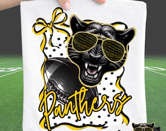 Download digital do mascote do dia de jogo do Panthers Football PNG