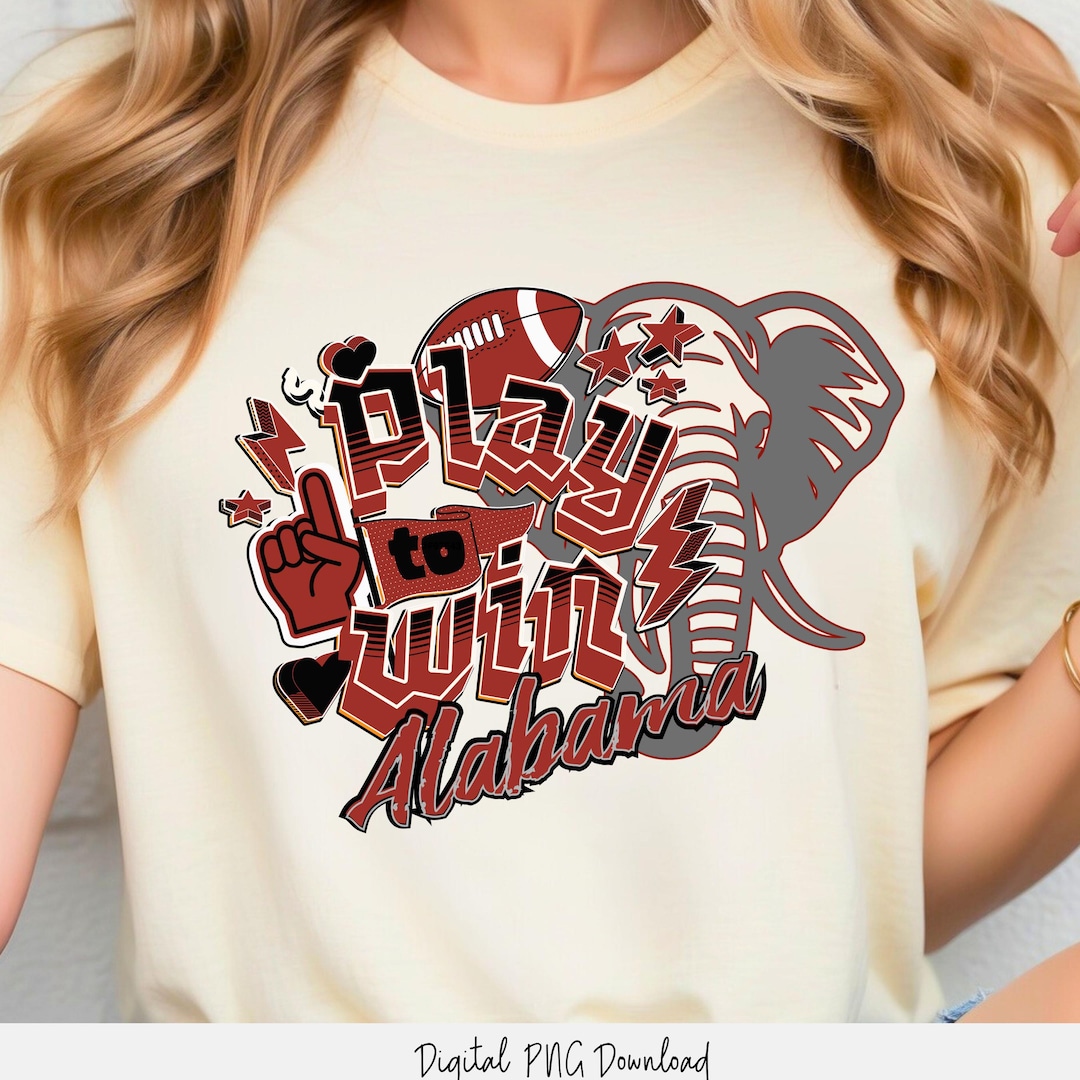 Alabama Football PNG: Elephant Mascot, Game Day Design (digital ...
