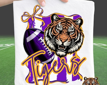 Camiseta com estampa de cabeça de tigre rugindo, para torcer pelo seu time (Download Digital)