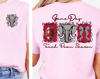 Elephant Football Mascot PNG: Game Day Shirt Design (Digital Download)