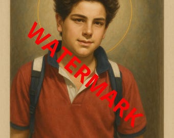 Saint Carlo Acutis Poster: Katholische Wandkunst, Christliche Dekoration (Digitaler Download)