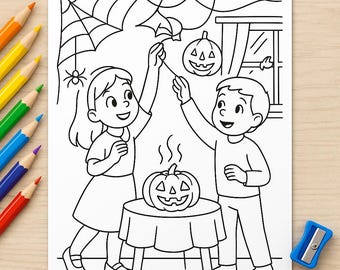Christian Halloween Coloring Pages | Kids' Printable Drawings (Digital Download)