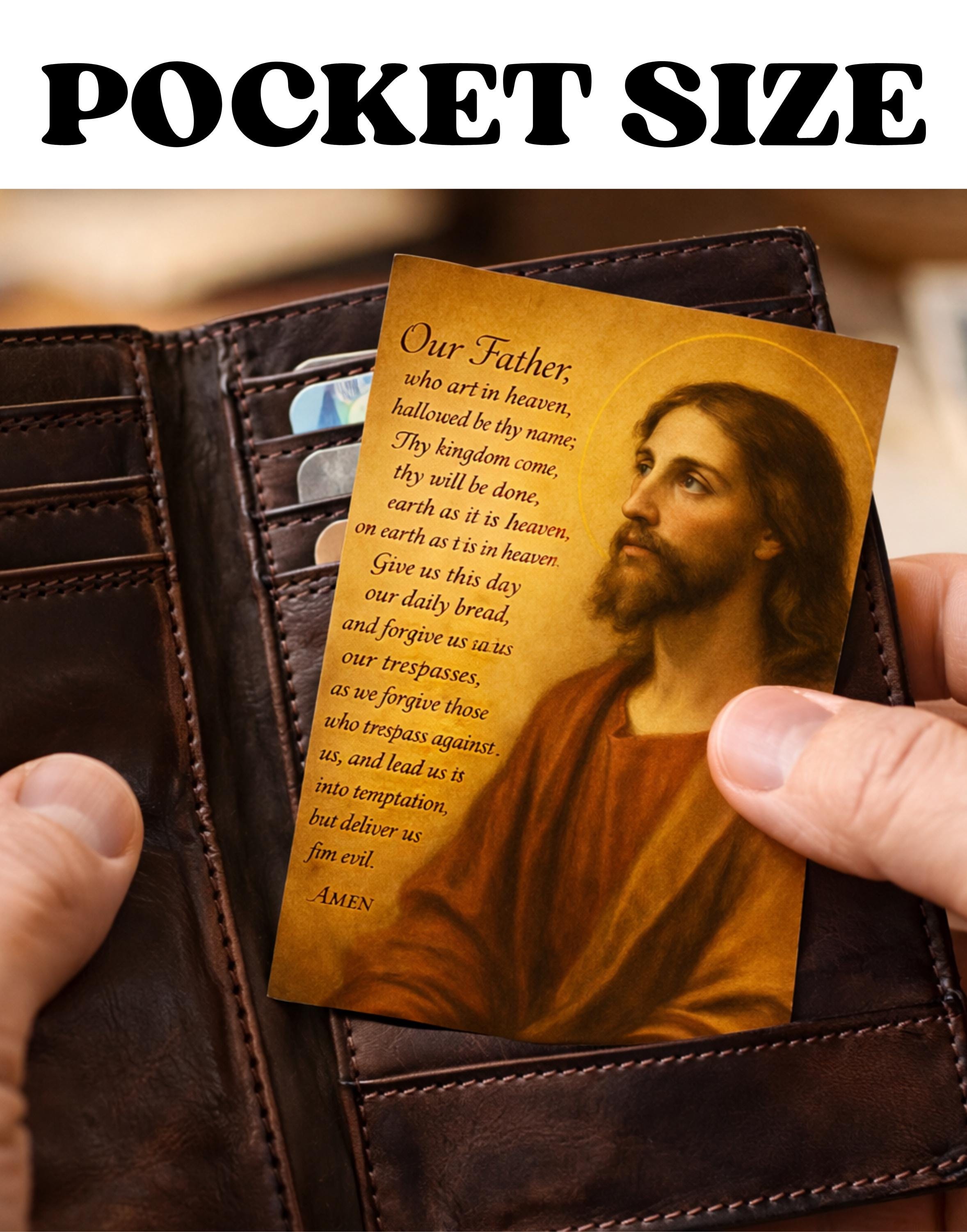 Our Father Prayer Card Printable | Catholic Lord's Prayer Wall Art ...
