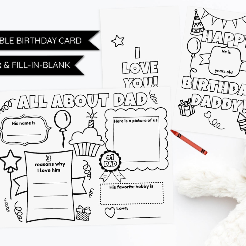 Dad Birthday Card Etsy