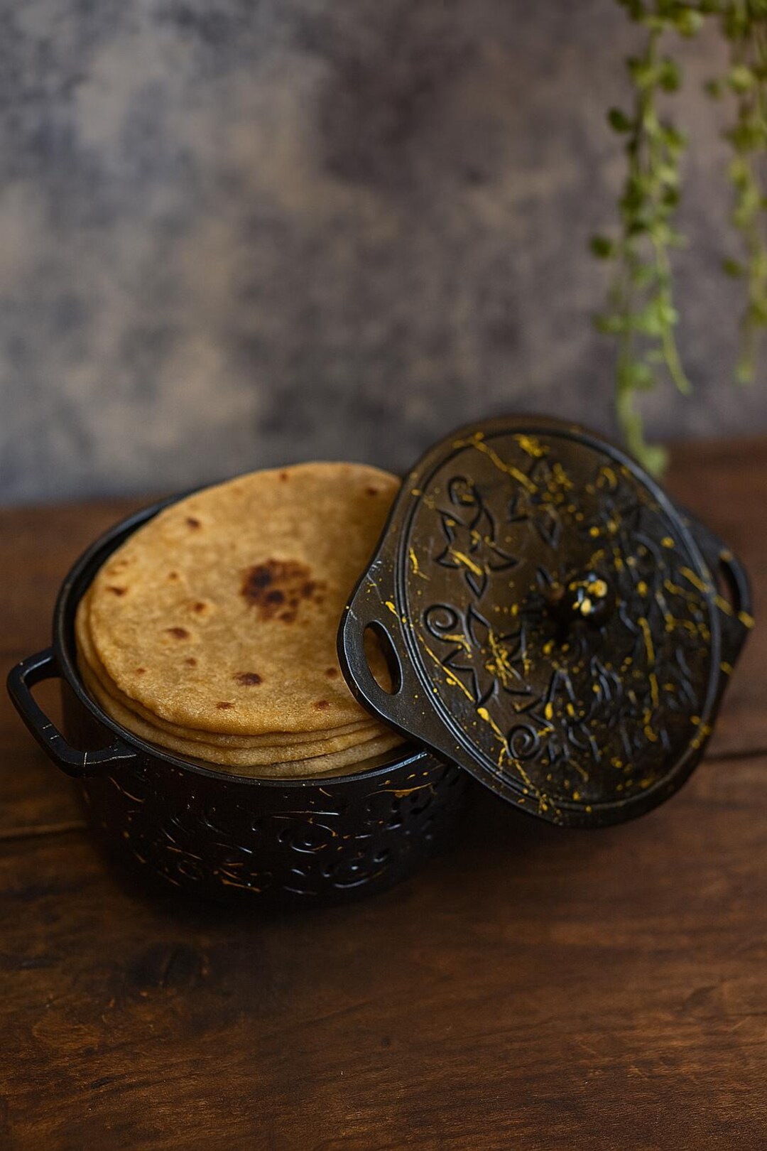 Handcrafted Rosewood Roti Box – Glossy Chapati Warmer, Indian Wooden ...
