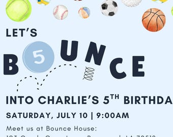 Invito per il 5° compleanno, solo digitale