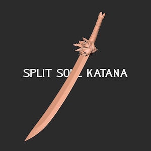 Split Soul Katana – Anime-Inspired Fantasy Sword Prop for Cosplay
