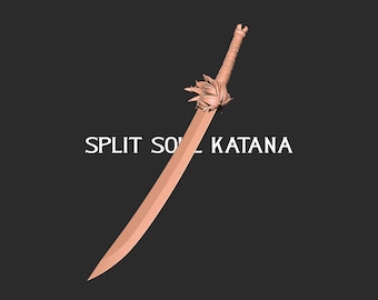 JJk split soul sword replica Fantasy Prop for Cosplay