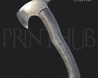 RE9 RequiemMortal Edge Hatchet STL – Cosplay Axt Prop