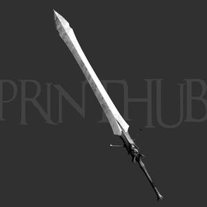Demon Hunter Sword STL – Inspired by 2025 Action Anime Series
