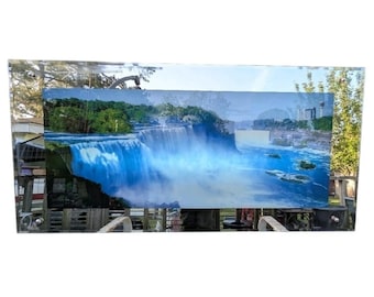 Retro Kinetic Niagara Falls Waterfall Mirror | Light Up Moving Art & Sound