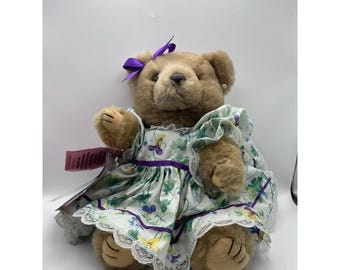 VTG Bearly People Victorian Lacey Dress Bear 1987 - Etsy