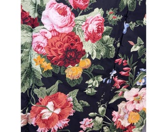 Ralph Lauren Cossette Isadora Full Queen Comforter Floral Black Cottage Core