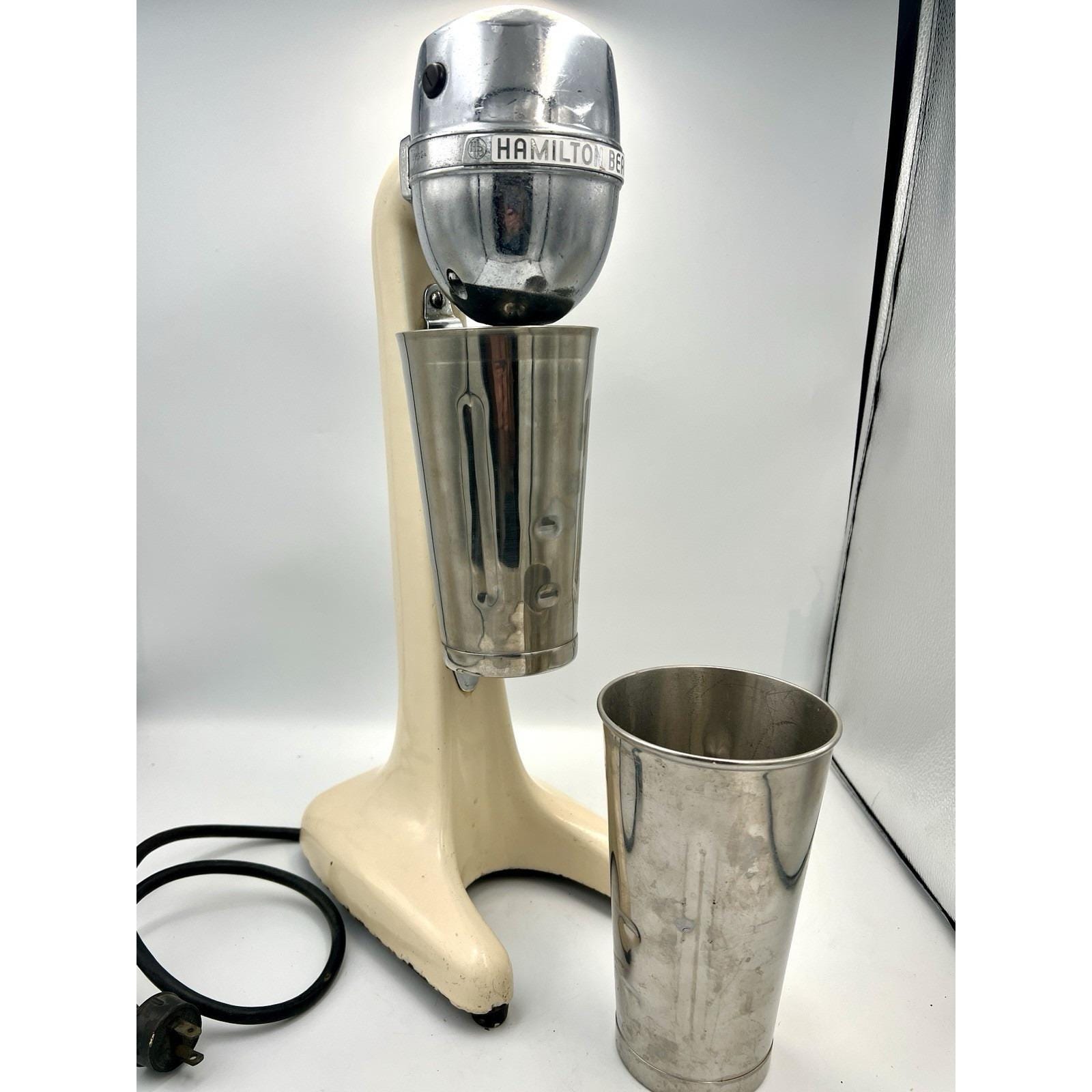Vintage Myers Bullet Mixer, Cream Porcelain