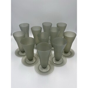 Lot de 11 coupes à parfait dessert Tupperware vintage grises hautes 754