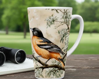 Baltimore Oriole 17oz Latte Mug — Nature Lover Gift