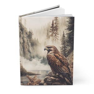 Hawk Hardcover Journal: Nature-Inspired Writing and Sketching