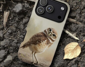 Tough Phone Case, Whimsical Owl Design, Nature Lover Gift