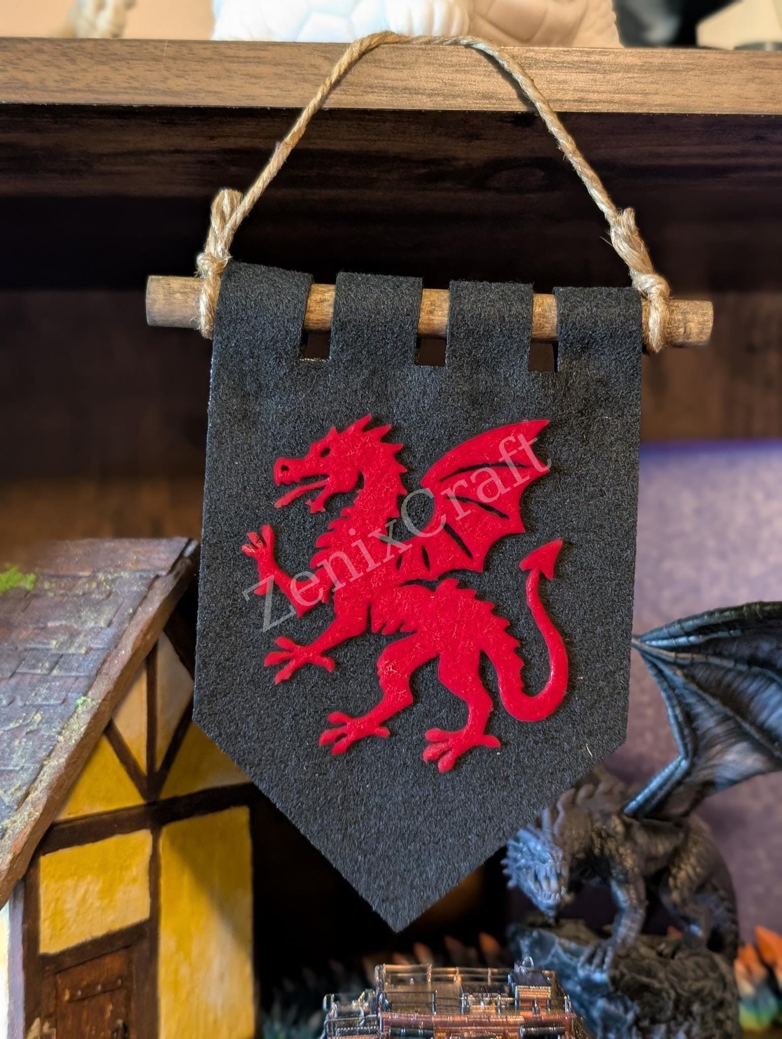 Custom Medieval Banner – Wall Hanging or Party Decor – 5.5x3.9 inches (140x100mm)