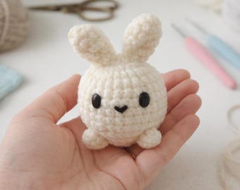 Mini Bunny Crochet Pattern – Easy No-Sew Amigurumi Plushie (PDF)