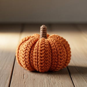 Mini Crochet Pumpkin Pattern | Easy Fall Amigurumi PDF | Beginner-Friendly Halloween