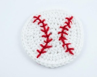 Crochet Baseball Coaster Pattern – Beginner Friendly Sports Decor (PDF Download)