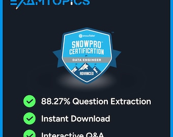 Snowflake SnowPro Advanced Data Engineer Exam | 143 ExamTopics Actual Exam Questions (Digital Download)