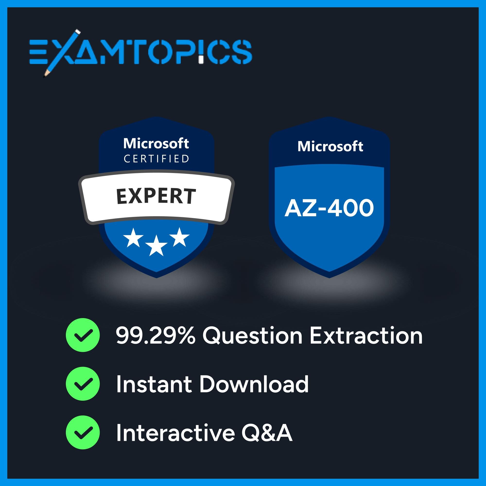 Microsoft Azure Devops Engineer Expert AZ-400 Exam | 560