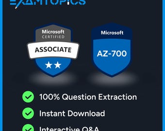 Microsoft Azure Network Engineer Associate AZ-700 試験 | 369 問の ExamTopics 実試験問題（デジタルダウンロード）