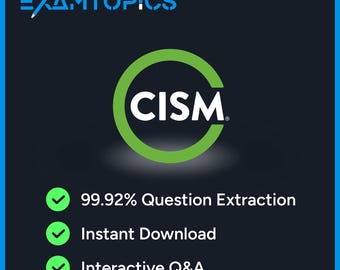 ISACA認定情報セキュリティマネージャー（CISM）試験｜1249 ExamTopics 実試験問題（デジタルダウンロード）