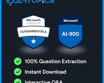 Microsoft Azure AI Fundamentals AI-900 Exam | 246 ExamTopics Actual Exam Questions (Digital Download)