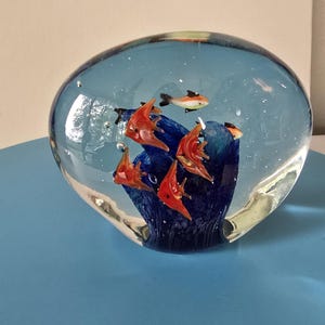 ヴィンテージ　MURANOイタリア　ムラーノ　ビック　マーブルフィッシュ Vintage Murano Fish - Etsy
