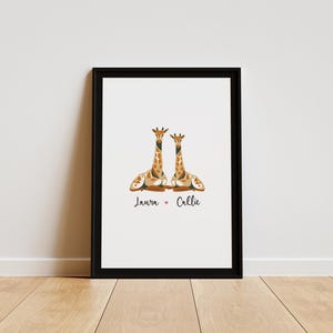 Personalised Giraffe Couple