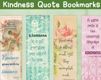 kindness bookmark etsy
