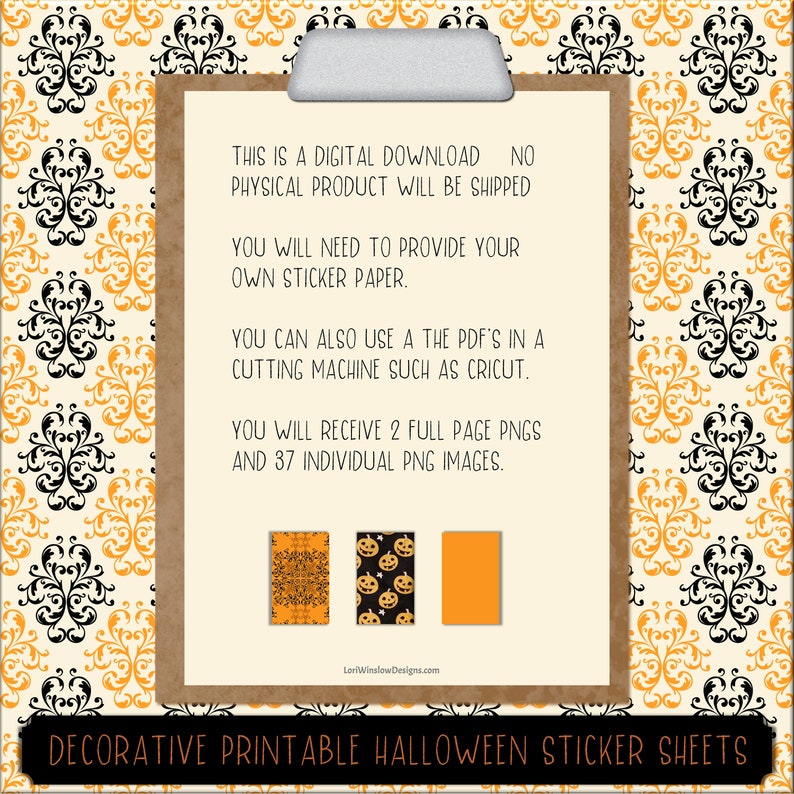 Vintage Halloween Printable Planner Sticker Set Instant - Etsy Australia