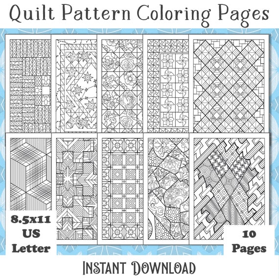 Vintage Quilt patterns coloring book for adults relaxation: Quilt blocks &  designs pattern coloring book: Quilt blocks & designs pattern coloring book  (Paperback)