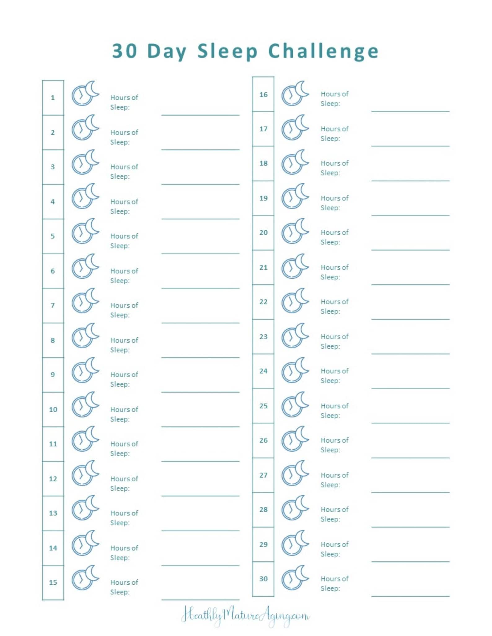 30-day-sleep-challenge-tracker-printable-instant-digital-etsy