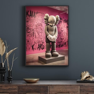 Kaws Companion Graffiti Art Print: Urban Street Art Poster (Digital Download)