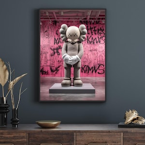 Kaws Companion Graffiti Art Print: Urban Street Art Decor (Digital Download)