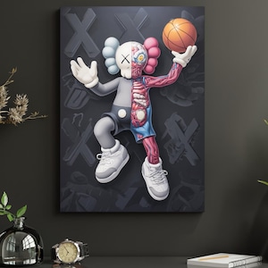 Kaws Graffiti Art Print: Hypebeast Style Canvas (Digital Download 18x24in PNGs)