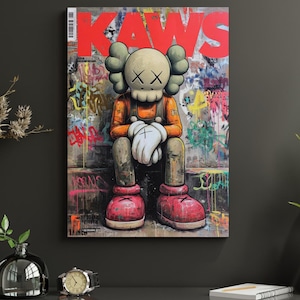 Kaws Graffiti Poster: Hypebeast Wall Art (Digital Download 18x24 PNGs)