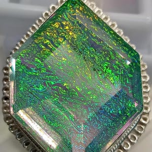 Eleganter, zertifizierter Monarch-Opal-Anhänger (141,05 Karat) aus 925er Sterlingsilber, handgefertigt, glänzend, höchste Qualität, KB1378