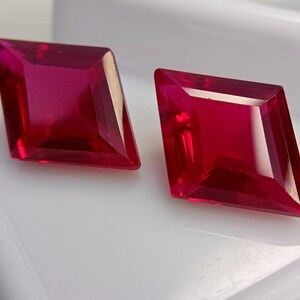 Fancy Cut Pigeon Red Blood Ruby 23-25 Ct Natural Certified From Mogok of Pair Real Gemstone Rare Collector for Fine Jewellery Gem KB657