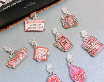 Smut Kindle Charm Accessory| Acrylic Dust Plug For E-Reader | Gift For Book Lovers
