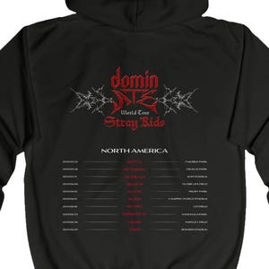Stray Kids Zip Hoodie, Stray Kids DominATE World Tour in US Zip Hoodie, Stray Kids Hoodie, Stray Kids Tour Merch, Skz Zip Hoodie For Stay