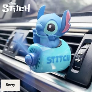Disney Stitch Car Air Freshener Rotating Propeller Aromatherapy Car Accessories Interior Perfume Diffuser Fragrance Ornament