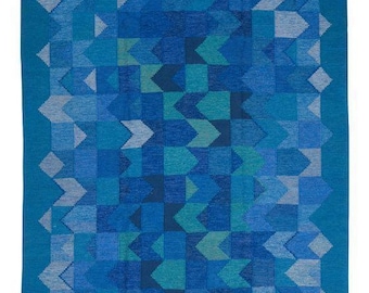 blue classic weave rug Swedish Weaving Rug, Kilim Rug, Contempary Kilim Rug, Wool Kilim, 4x6 Kilim Rug, Hand Woven Rug, Area Kilim Rug.