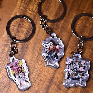 Dragon Ball Z Mirror Acrylic Keychain: Anime Charm, DBZ Gift