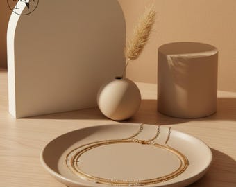 Cadena para el vientre en capas | Joyería corporal playera | Cadena delicada para el vientre | Joyería corporal estética ajustable